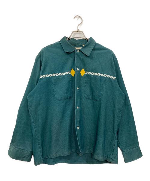 BRENT（ブレント）BRENT (ブレント) ヴィンテージコーズシャツ グリーン サイズ:XLの古着・服飾アイテム