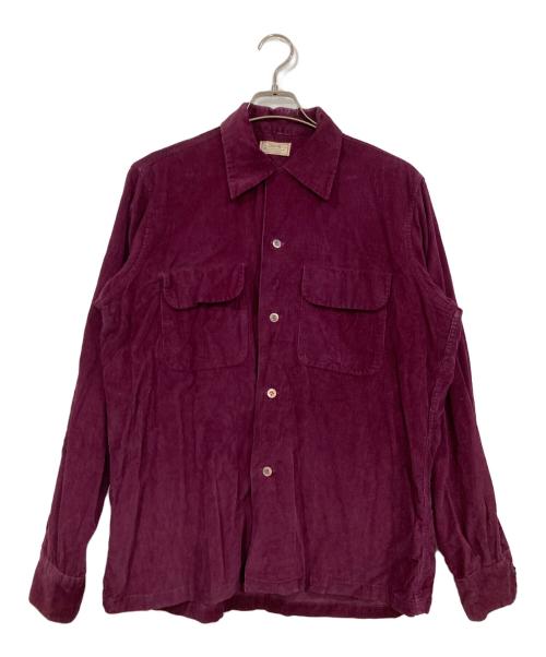 ARROW（アロー）ARROW (アロー) ヴィンテージコーズシャツ パープル サイズ:15-15 1/2の古着・服飾アイテム