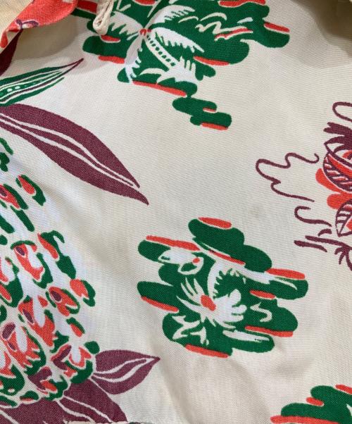 RANDOM WEAR（ランダム ウェアー）RANDOM WEAR (ランダム ウェアー) パイナップル柄長袖アロハシャツ アイボリー サイズ:16-16 1/2の古着・服飾アイテム