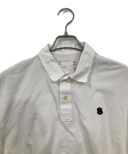 sacai（サカイ）sacai (サカイ) S pique polo Shirt ホワイト サイズ:2の古着・服飾アイテム