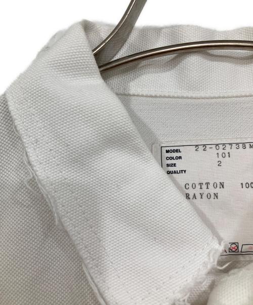 sacai（サカイ）sacai (サカイ) S pique polo Shirt ホワイト サイズ:2の古着・服飾アイテム