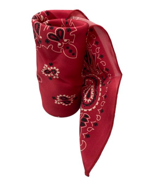 CHROME HEARTS（クロムハーツ）CHROME HEARTS (クロムハーツ) シルクスカーフ レッドの古着・服飾アイテム
