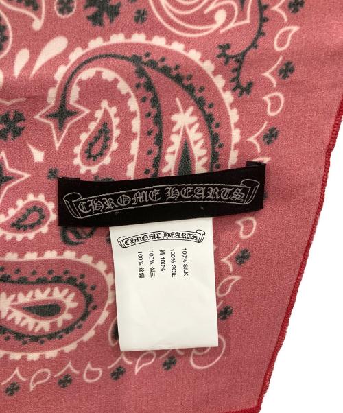 CHROME HEARTS（クロムハーツ）CHROME HEARTS (クロムハーツ) シルクスカーフ レッドの古着・服飾アイテム