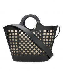 HEREU（ヘリュー）の古着「Leather Mesh Bag」｜ブラック