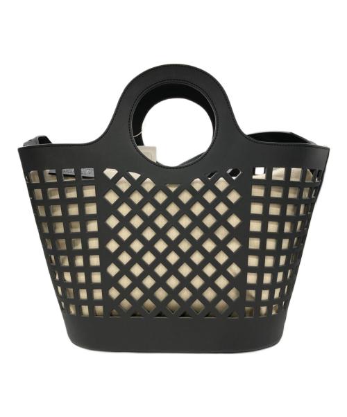 HEREU（ヘリュー）HEREU (ヘリュー) Leather Mesh Bag ブラックの古着・服飾アイテム