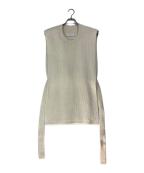 Lauren Manoogianローレン マヌージアン）の古着「INTERLOCK APRON TOP」｜ベージュ