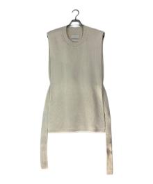 Lauren Manoogian（ローレン マヌージアン）の古着「INTERLOCK APRON TOP」｜ベージュ