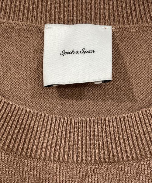 Spick and Span（スピックアンドスパン）Spick and Span (スピックアンドスパン) チュールスリーブニットプルオーバー ブラウン サイズ:FREEの古着・服飾アイテム