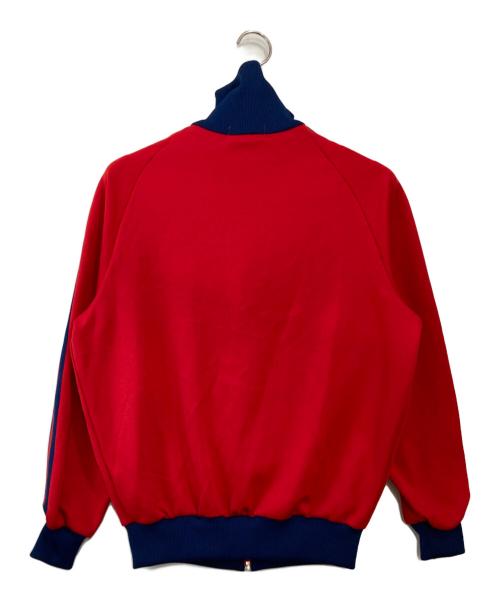 adidas（アディダス）adidas (アディダス) 80s トラックジャケット レッド×ネイビー サイズ:4の古着・服飾アイテム