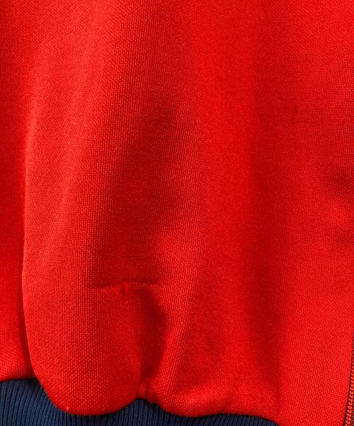 adidas（アディダス）adidas (アディダス) 80s トラックジャケット レッド×ネイビー サイズ:4の古着・服飾アイテム