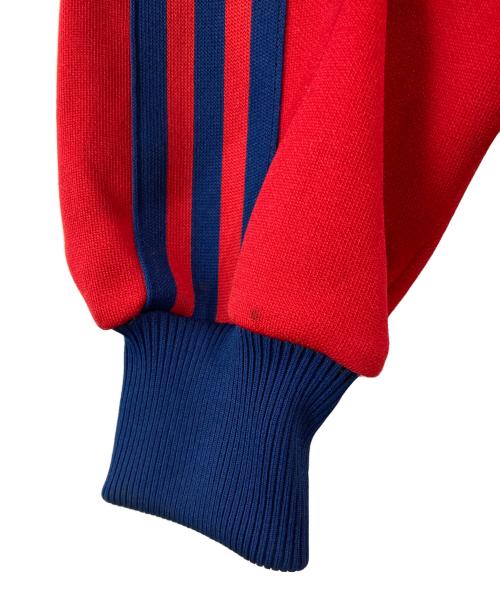 adidas（アディダス）adidas (アディダス) 80s トラックジャケット レッド×ネイビー サイズ:4の古着・服飾アイテム