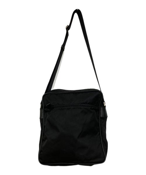 PRADA（プラダ）PRADA (プラダ) ナイロンショルダーバッグ ブラックの古着・服飾アイテム