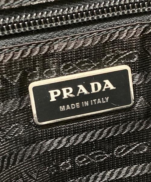 PRADA（プラダ）PRADA (プラダ) ナイロンショルダーバッグ ブラックの古着・服飾アイテム