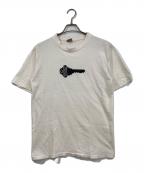 stussyステューシー）の古着「90's KNOWLEDGE IS KEY Tシャツ」｜ホワイト