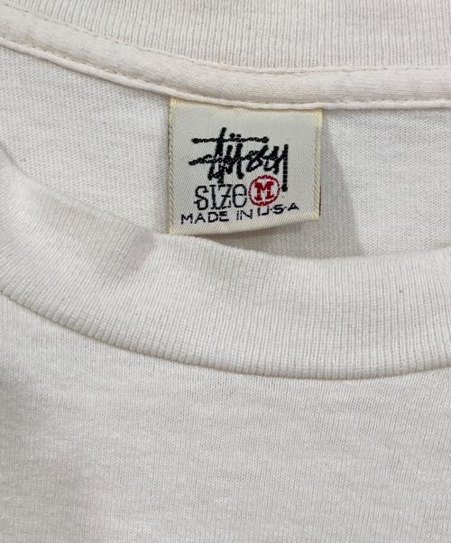 stussy（ステューシー）stussy (ステューシー) 90's KNOWLEDGE IS KEY Tシャツ ホワイト サイズ:Mの古着・服飾アイテム