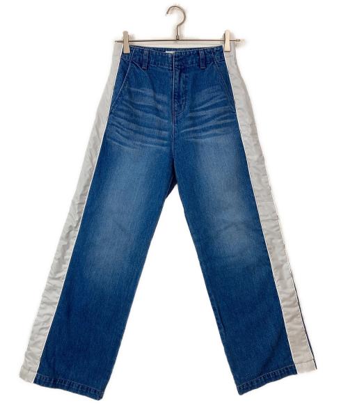 ESSENTIAL（エッセンシャル）ESSENTIAL (エッセンシャル) ロゴデニムパンツ ブルー サイズ:36の古着・服飾アイテム