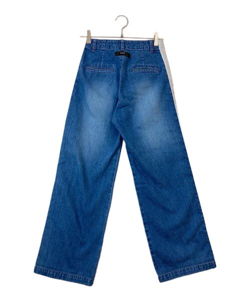 ESSENTIAL（エッセンシャル）ESSENTIAL (エッセンシャル) ロゴデニムパンツ ブルー サイズ:36の古着・服飾アイテム