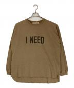 REMI RELIEFレミレリーフ）の古着「LONGSLEEVE T I NEED」｜ベージュ