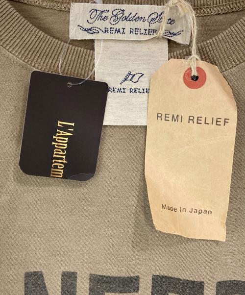 REMI RELIEF（レミレリーフ）REMI RELIEF (レミレリーフ) LONGSLEEVE T I NEED ベージュ サイズ:FREEの古着・服飾アイテム