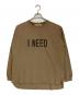 REMI RELIEF（レミレリーフ）の古着「LONGSLEEVE T I NEED」｜ベージュ