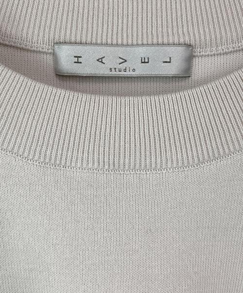 HAVEL studio（ハーヴェル スタジオ）HAVEL studio (ハーヴェル スタジオ) Dolman Knit Pullover 生成り サイズ:38の古着・服飾アイテム