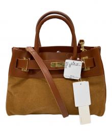 SITA PARANTICA（シータパランティカ）の古着「キャンバスレザーバッグ」｜ブラウン