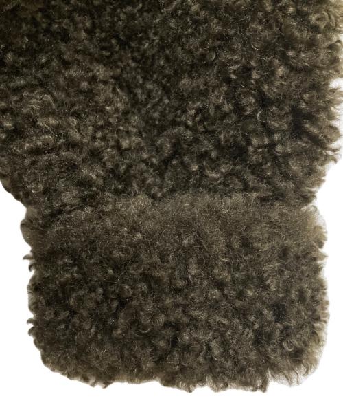 AP STUDIO（エーピーストゥディオ）AP STUDIO (エーピーストゥディオ) Vegancodeカーリーフーディブルゾン カーキ サイズ:UK10の古着・服飾アイテム