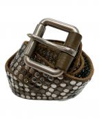 htcエイチティーシー）の古着「5連スタッズレザーベルト」