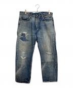 MADNESSマッドネス）の古着「AGING DENIM PANTS」｜インディゴ