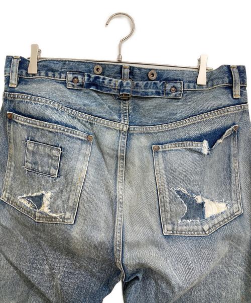 MADNESS（マッドネス）MADNESS (マッドネス) AGING DENIM PANTS インディゴ サイズ:Lの古着・服飾アイテム