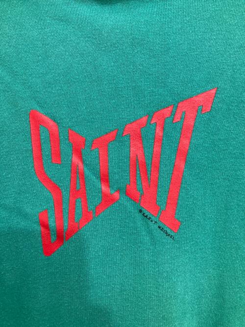 SAINT MICHAEL（セントマイケル）SAINT MICHAEL (セントマイケル) 22S ロゴプリントフーディー グリーン サイズ:XLの古着・服飾アイテム
