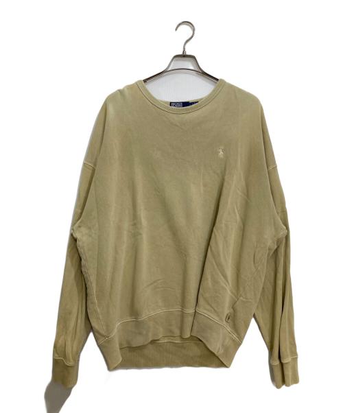 POLO RALPH LAUREN（ポロ・ラルフローレン）POLO RALPH LAUREN (ポロ・ラルフローレン) Ron Herman (ロンハーマン) 別注オーガニック スウェット ベージュ サイズ:Lの古着・服飾アイテム