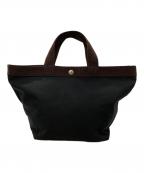 Herve Chapelierエルベシャプリエ）の古着「コーデュラ舟型トートM」｜ノワール×モカ