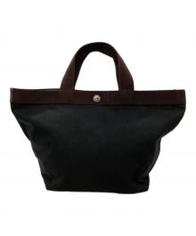 Herve Chapelier（エルベシャプリエ）の古着「コーデュラ舟型トートM」｜ノワール×モカ