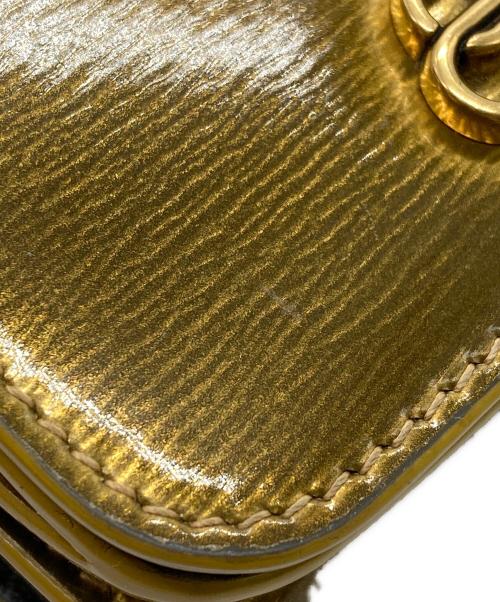 BALENCIAGA（バレンシアガ）BALENCIAGA (バレンシアガ) BBロゴ ミニ ウォレット ゴールドの古着・服飾アイテム