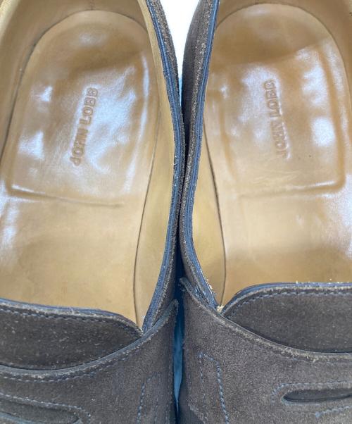 JOHN LOBB（ジョンロブ）JOHN LOBB (ジョンロブ) スウェードローファー ブラウン サイズ:7Eの古着・服飾アイテム