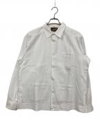 ESTRELLASTANDARDエストレアスタンダード）の古着「長袖キューバシャツ」｜ホワイト