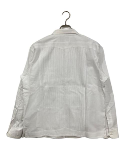 ESTRELLASTANDARD（エストレアスタンダード）ESTRELLASTANDARD (エストレアスタンダード) 長袖キューバシャツ ホワイト サイズ:40の古着・服飾アイテム