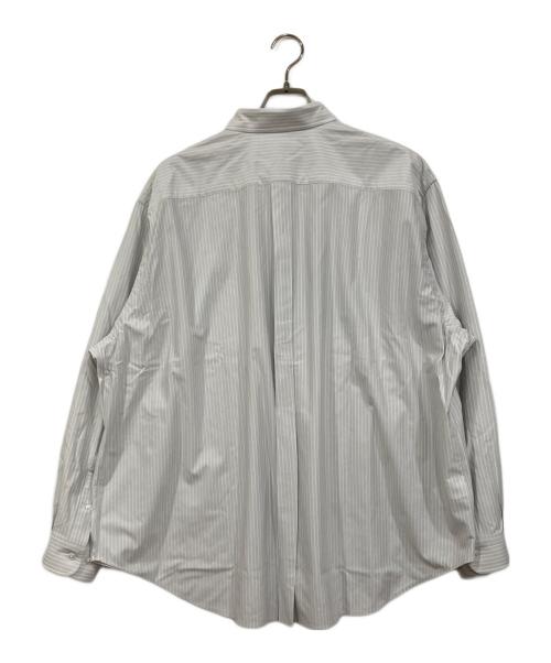 KANEMASA PHIL.（カネマサフィル）KANEMASA PHIL. (カネマサフィル) 23SS LONDON STRIPE DRESS JERSEY SHIRT グレー サイズ:3の古着・服飾アイテム