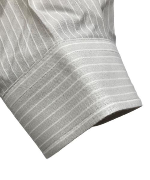 KANEMASA PHIL.（カネマサフィル）KANEMASA PHIL. (カネマサフィル) 23SS LONDON STRIPE DRESS JERSEY SHIRT グレー サイズ:3の古着・服飾アイテム