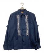 ESTRELLASTANDARDエストレアスタンダード）の古着「キューバシャツ」｜ネイビー