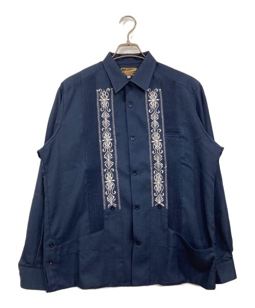 ESTRELLASTANDARD（エストレアスタンダード）ESTRELLASTANDARD (エストレアスタンダード) キューバシャツ ネイビー サイズ:40の古着・服飾アイテム