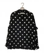 WACKO MARIAワコマリア）の古着「DOTS OPEN COLLAR SHIRT」｜ブラック