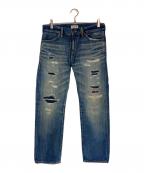 Ron Hermanロンハーマン）の古着「ダメージ加工デニムパンツ」｜インディゴ