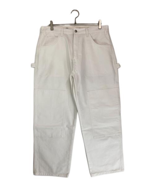 Dickies（ディッキーズ）Dickies (ディッキーズ) Henry’s PIZZA (ヘンリーピザ) Double Knee Painter Pants ホワイト サイズ:36の古着・服飾アイテム