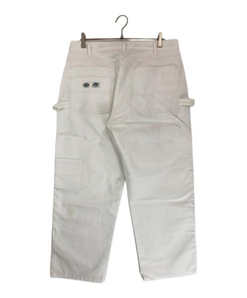 Dickies（ディッキーズ）Dickies (ディッキーズ) Henry’s PIZZA (ヘンリーピザ) Double Knee Painter Pants ホワイト サイズ:36の古着・服飾アイテム