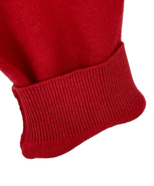 CABAN（キャバン）CABaN (キャバン) コットンカシミヤ バイカラーポロカーディガン レッド サイズ:FREEの古着・服飾アイテム