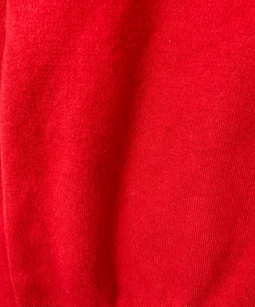 CABAN（キャバン）CABaN (キャバン) コットンカシミヤ バイカラーポロカーディガン レッド サイズ:FREEの古着・服飾アイテム