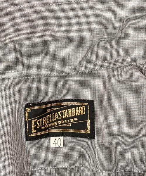 ESTRELLASTANDARD（エストレアスタンダード）ESTRELLASTANDARD (エストレアスタンダード) キューバシャツ グレー サイズ:40の古着・服飾アイテム