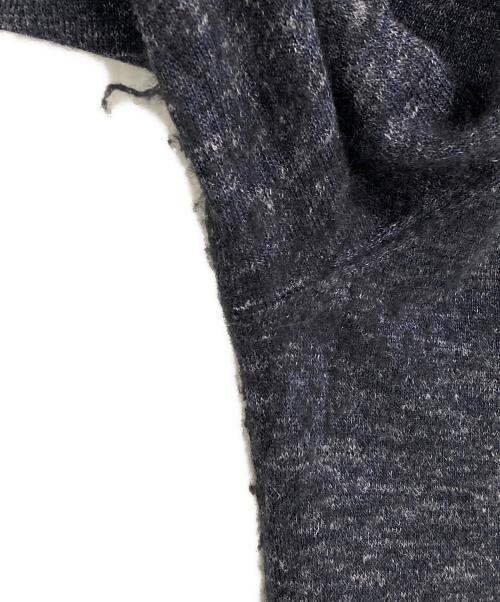 ERMENEGILDO ZEGNA（エルメネジルド・ゼニア）Ermenegildo Zegna (エルメネジルド・ゼニア) カシミヤ×シルク×リネンニット ネイビー サイズ:54の古着・服飾アイテム